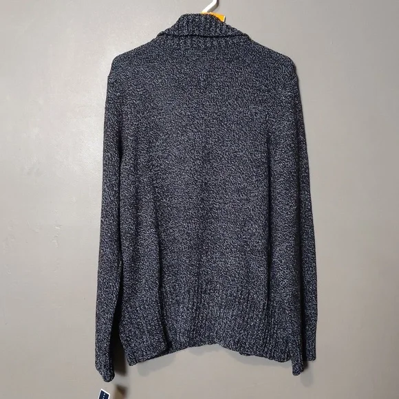 Karen Scott Black/White Full Big Button Cardigan Size XXL NWT - Picture 2 of 7